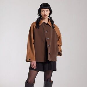 Stutterheim Bandhagen Cognac Brown Raincoat Jacket Waterproof